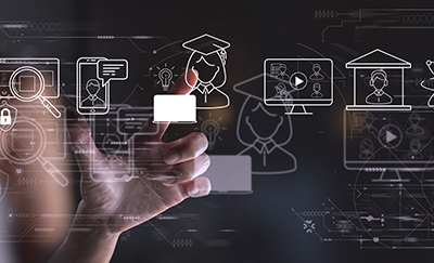 Professional IT Programer Working in Data Center on Desktop Comp